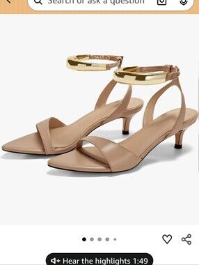 Women's Nude Beige Strappy Heels
